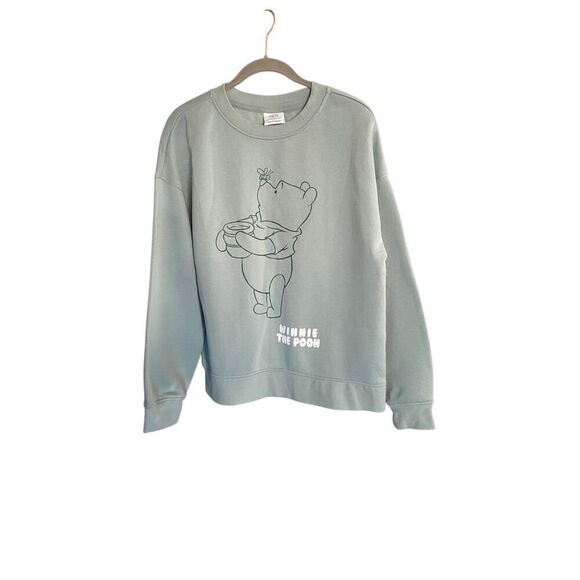 Disney priMark women’s Winnie the Pooh, green sweatshirt, size small - Picture 1 of 4